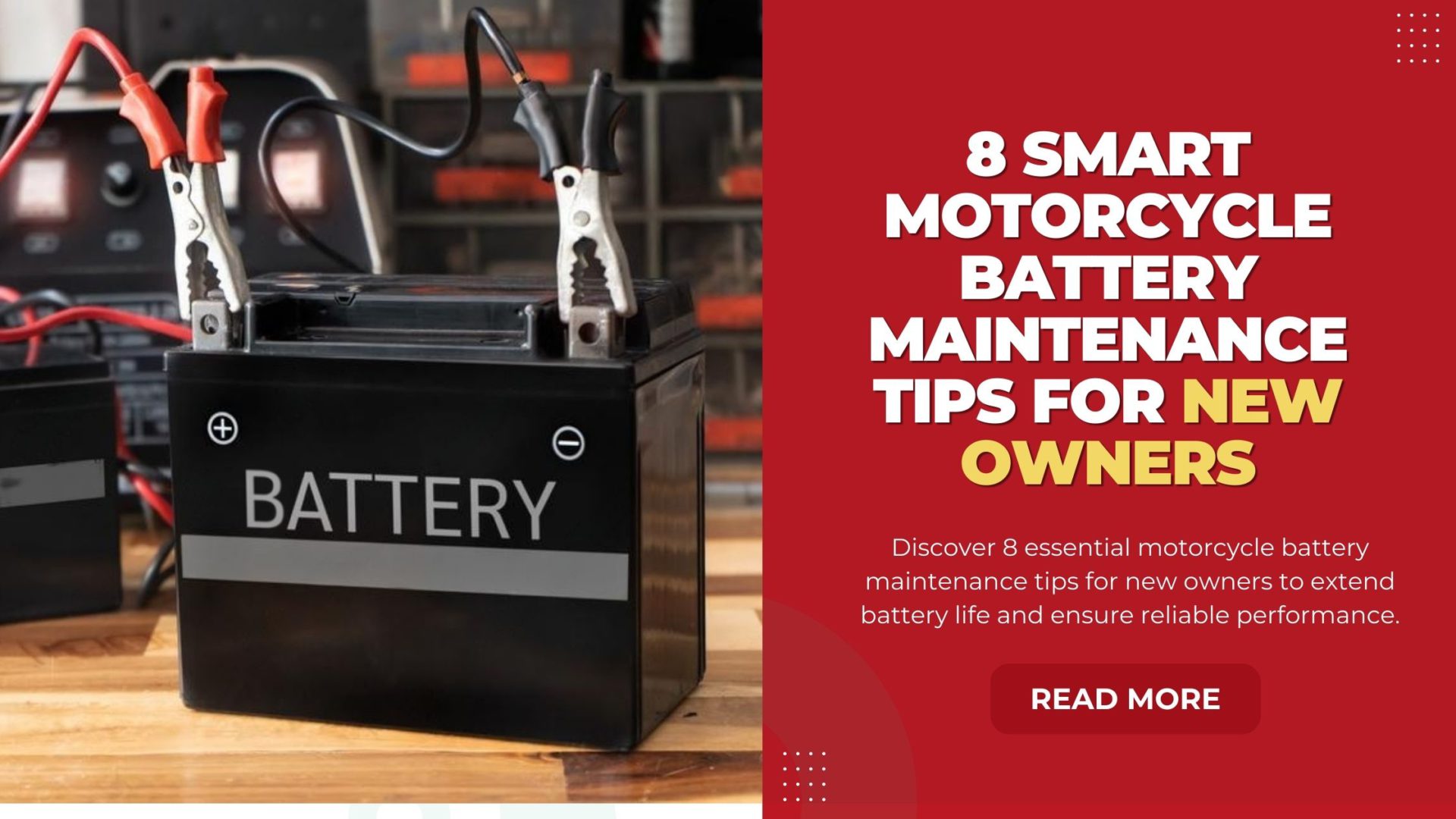 Motorcycle Battery Maintenance Tips