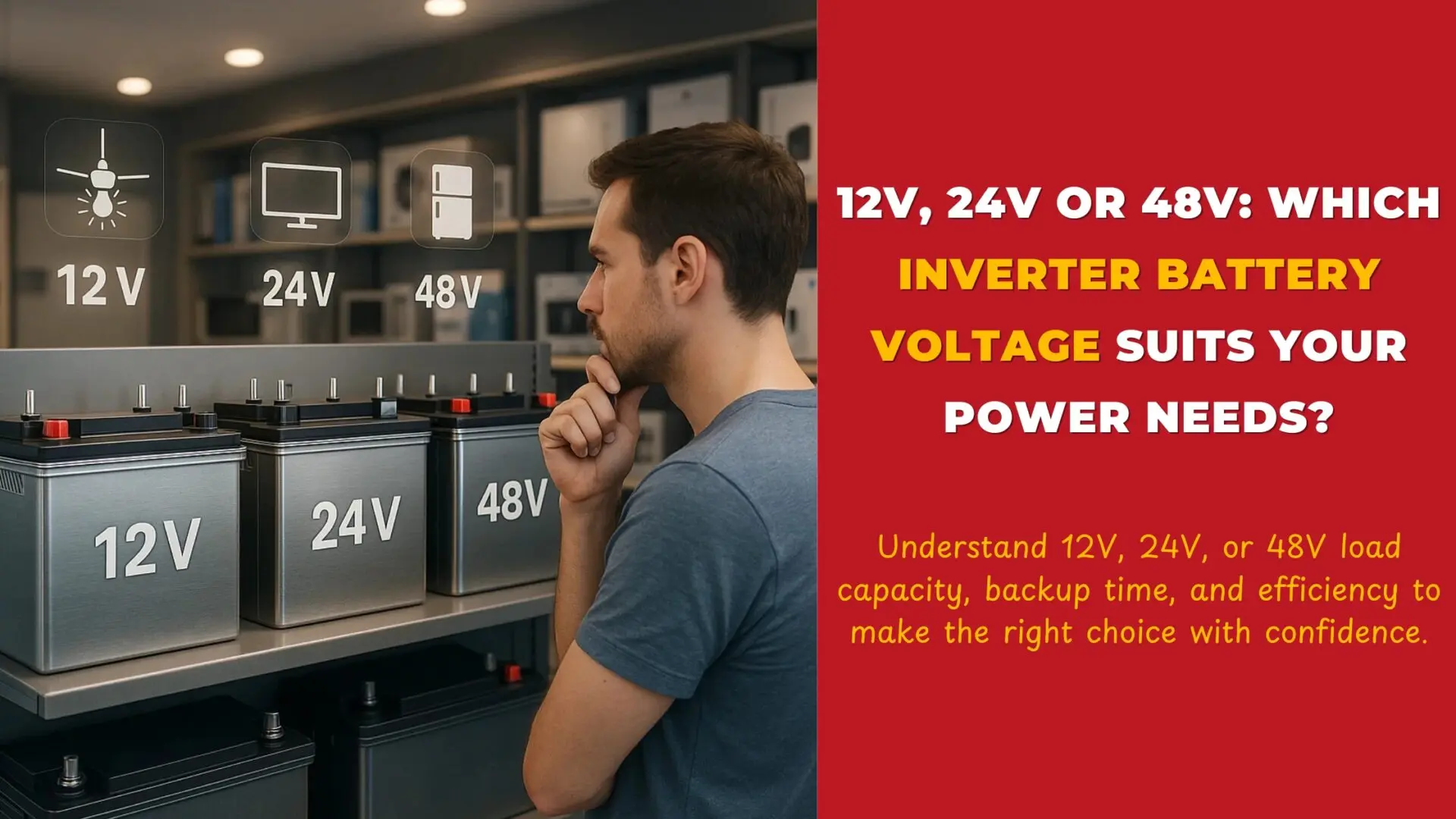Inverter Battery Voltage || 12V Inverter Battery || 24V Inverter Battery || 48V Inverter Battery