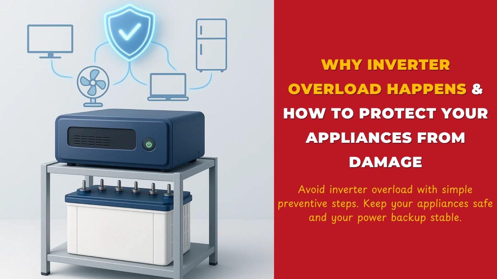 inverter overload || inverter overload problem || inverter safety || power backup problems