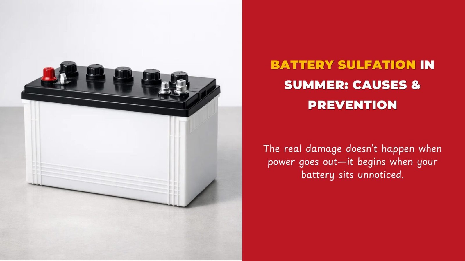 Battery Sulfation in Summer