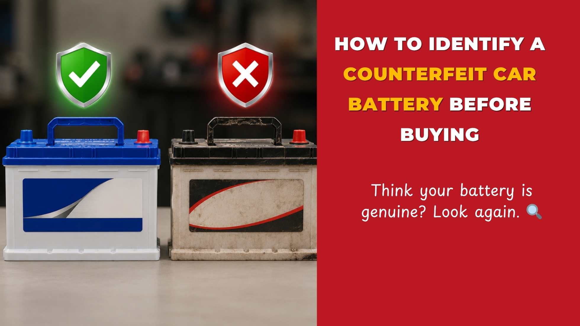 Counterfeit Car Battery