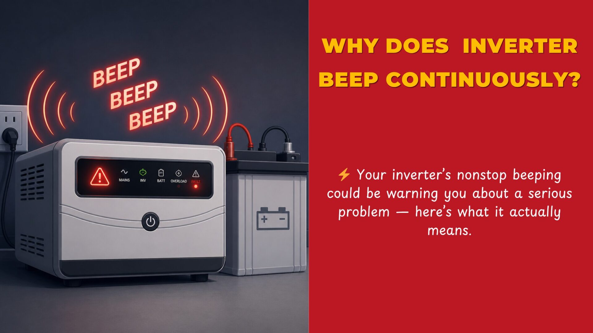 Why Does My Inverter Beep Continuously